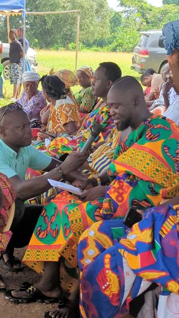 Togbe Edzeani V delivering his speech at the event.