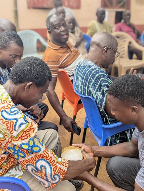 A traditional gathering in Fodome Amele.
