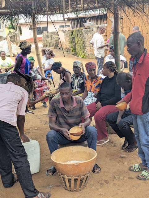 A traditional gathering in Fodome Amele.